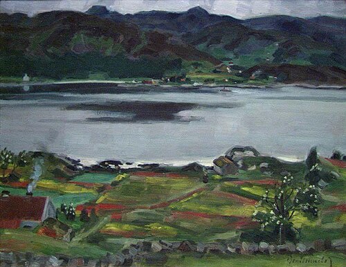 View from Selje, 1910, Bernt Tunold