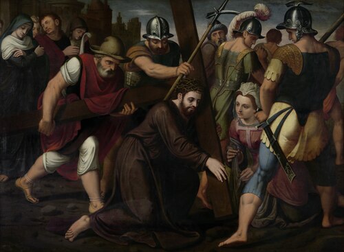 The Bearing of the Cross, 1565, Lambert van Noort