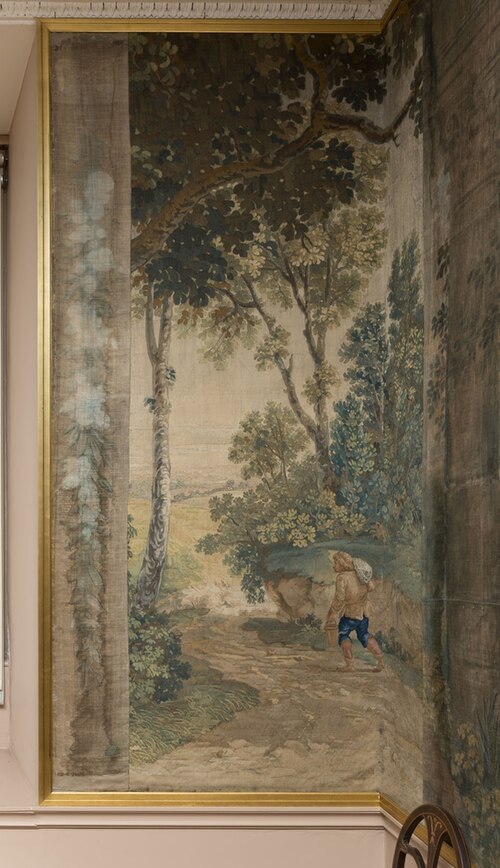 Wall Hanging of an Italianate Landscape, 1786, Biagio Rebecca
