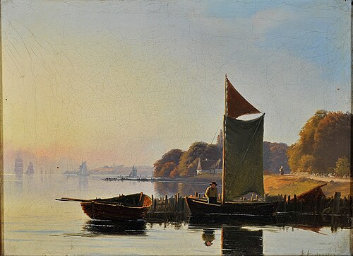 Landscape at a coast., 1872, Anders Andersen-Lundby