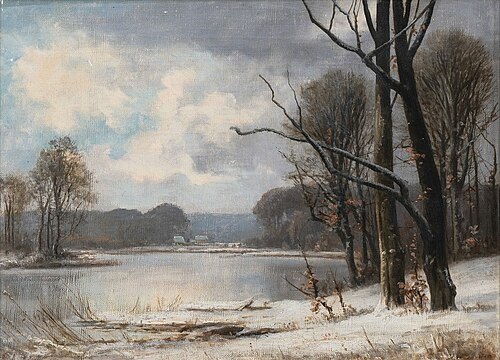 Winter landscape., 1872, Anders Andersen-Lundby