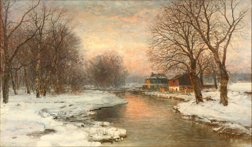 A winter evening near Munich, 1913, Anders Andersen-Lundby