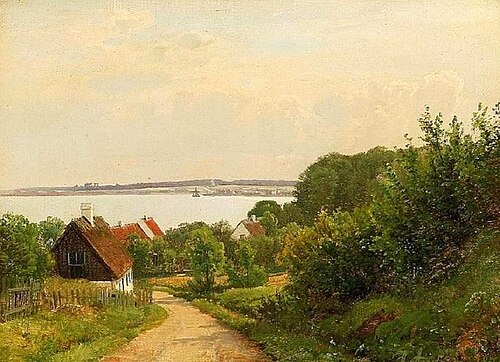 View of a Danish inlet., 1874, Anders Andersen-Lundby