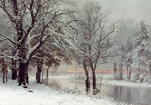 Winter evening., 1886, Anders Andersen-Lundby