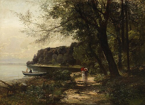 A summer day at Starnberger See., 1884, Anders Andersen-Lundby