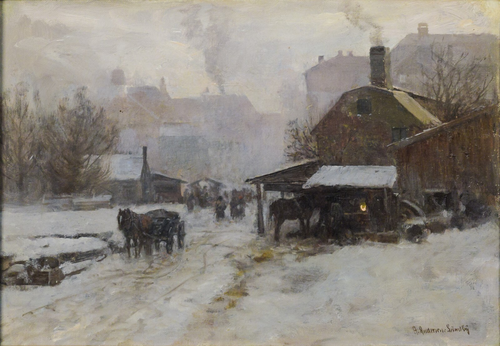 Winter day., 1891, Anders Andersen-Lundby