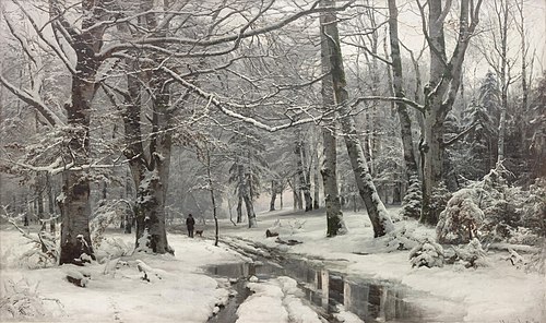 Thaw in a Beech Forest, 1881, Anders Andersen-Lundby