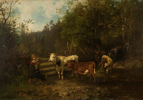 Woodland Pasture, 1878, Anders Monsen Askevold
