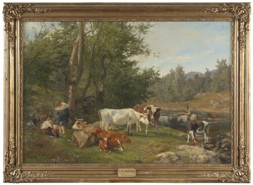 Landscape with Cattle, 1861, Anders Monsen Askevold