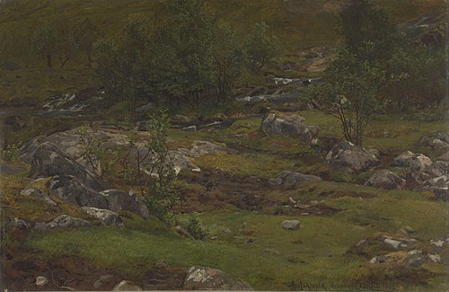 Landscape Study, 1862, Anders Monsen Askevold