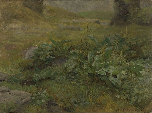Landscape Study, 1869, Anders Monsen Askevold