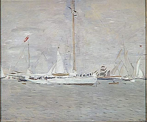 Le Yacht Nereus en rade de Cowes, 1900, Paul César Helleu