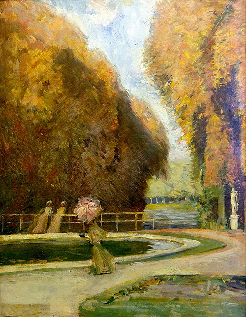 Trois femmes dans un parc, 1908, Paul César Helleu