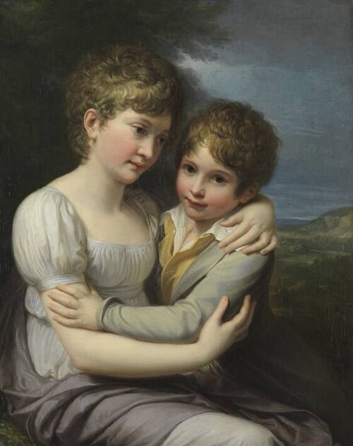 Zwei Kinder des Künstlers, 1808, Andrea Appiani