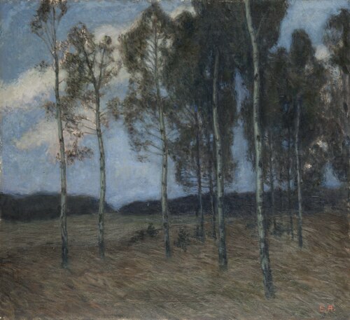 Birch Grove after Sunset, 1900, Ester Almqvist