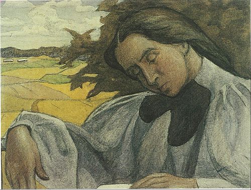 Old fashioned priest's daughter, 1890, Ester Almqvist