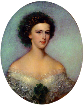 Portrait of Empress Elisabeth of Austria (1837-1898), 1855, Amanda Bergstedt
