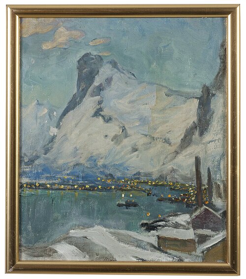 Lofoten in the Evening Light. Study, 1915, Anna Boberg
