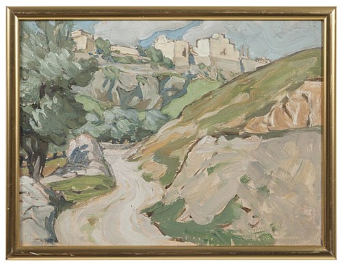 The Road to Jerusalem. Study, 1921, Anna Boberg