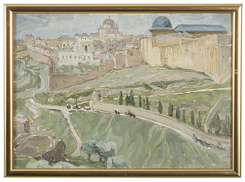 By Jerusalem. Study, 1921, Anna Boberg