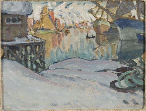 From Svolvaer Harbour. Study from Lofoten, 1910, Anna Boberg