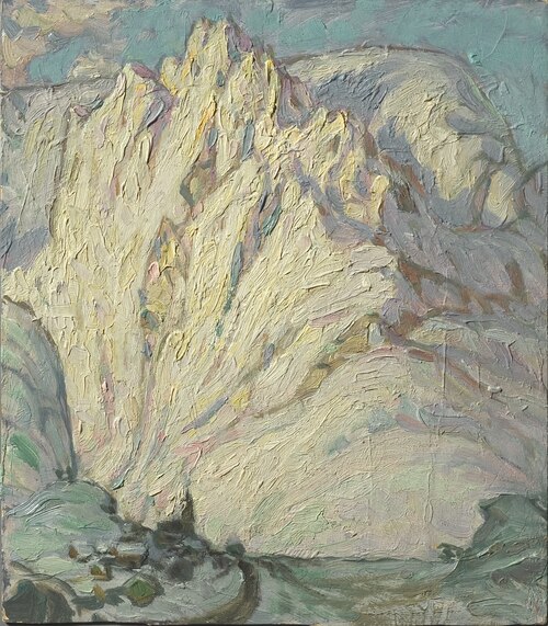 Snowy Mountains. Study from Lofoten, 1930, Anna Boberg