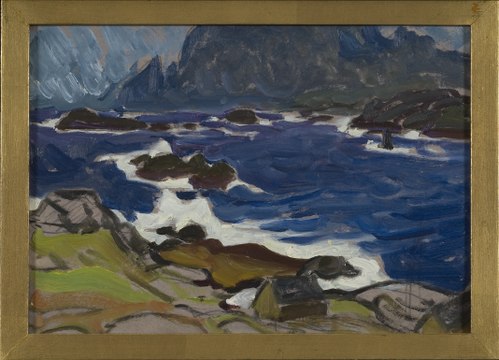 Study during a Storm. From Lofoten, 1930, Anna Boberg