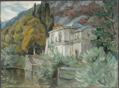 By Lago di Como. Study from Italy, 1928, Anna Boberg