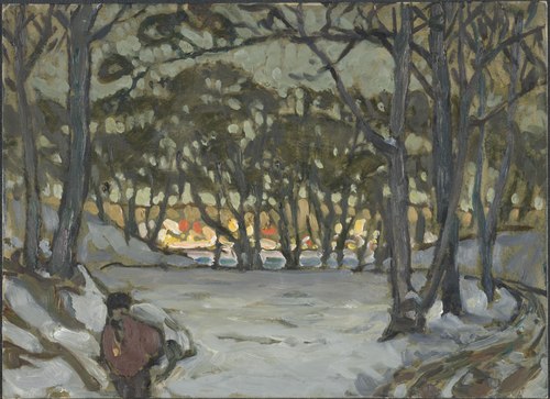 Winter Study from Djurgården, Stockholm, 1921, Anna Boberg