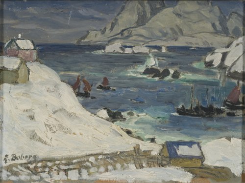 Running before the Storm. Study from North Norway, , Anna Boberg