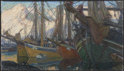 A Quiet Evening. Study from North Norway, , Anna Boberg
