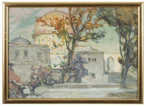 View of Jerusalen. Study, 1921, Anna Boberg