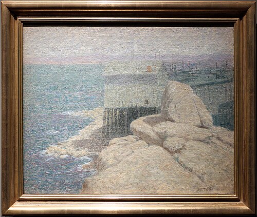 Chinese Fishermen's village,  Monterey bay, California, , Bolton Brown
