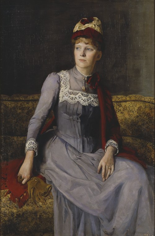 Mrs Anna Flensburg, 1887, Mina Carlson-Bredberg