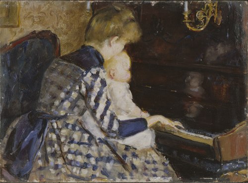 At the Piano, 1890, Mina Carlson-Bredberg