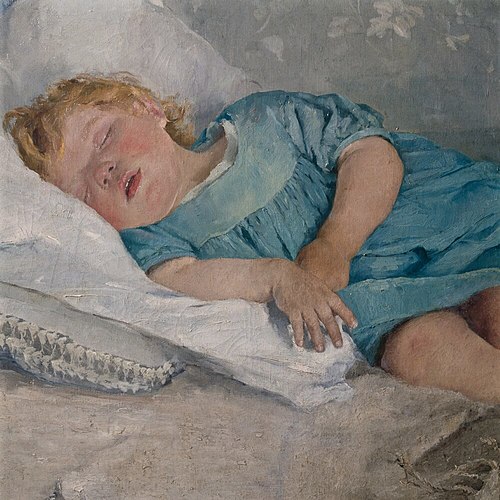 A Sleeping Child, 1884, Emma Löwstädt-Chadwick