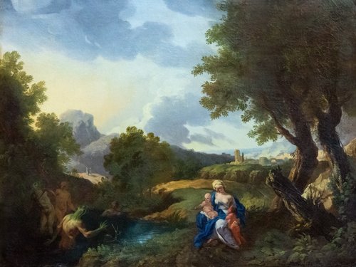 Latone et les paysans de Lycie, 1730, Andrea Locatelli
