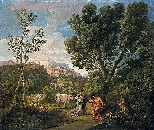 Merkury and Argus, 1750, Andrea Locatelli
