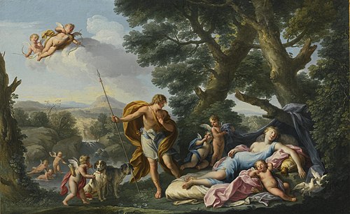 Venus and Adonis, , Andrea Locatelli