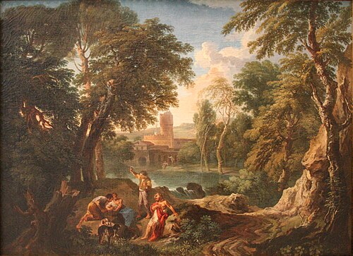 Paysage avec des bandits, 1725, Andrea Locatelli