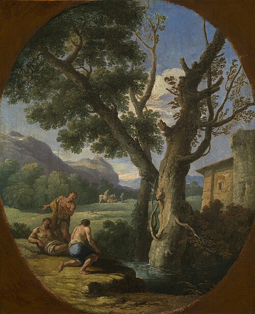 Landscape with Fishermen by a Stream, 1730, Andrea Locatelli