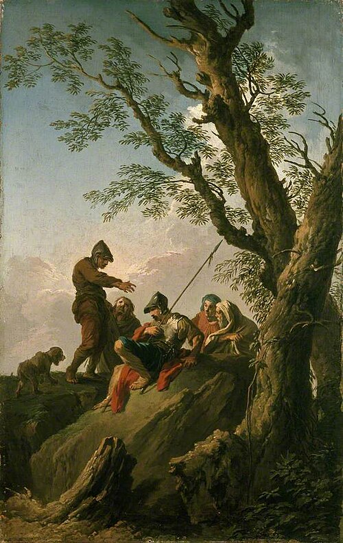 Landscape with Bandits and a Dog, 1727, Andrea Locatelli
