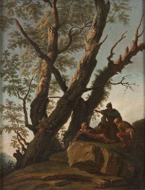 Landscape with Soldiers and Peasants, , Andrea Locatelli