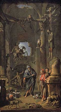 Scène magique, 1741, Andrea Locatelli
