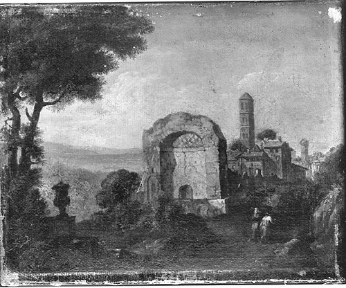 Italienische Ideallandschaft, 1700, Andrea Locatelli