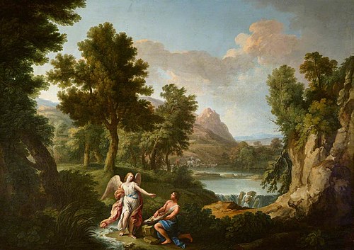 Landscape with Tobias and the Angel, 1727, Andrea Locatelli