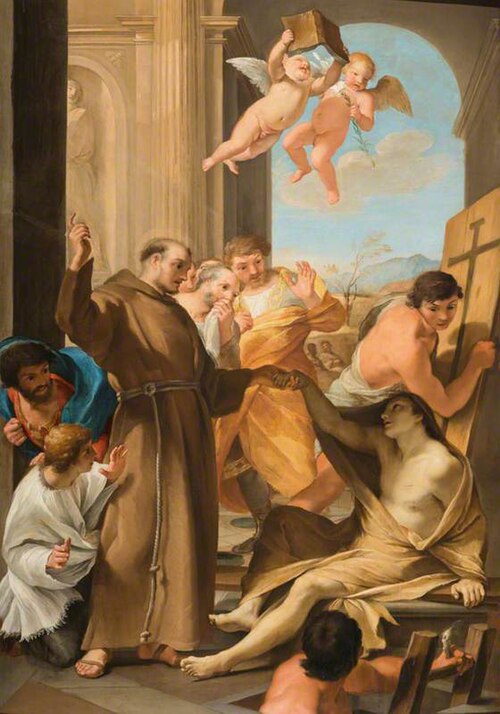 Saint Anthony of Padua reviving a Dead Man, 1635, Andrea Sacchi