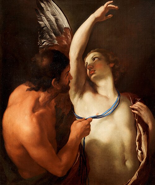 Daedalus and Icarus, 1645, Andrea Sacchi