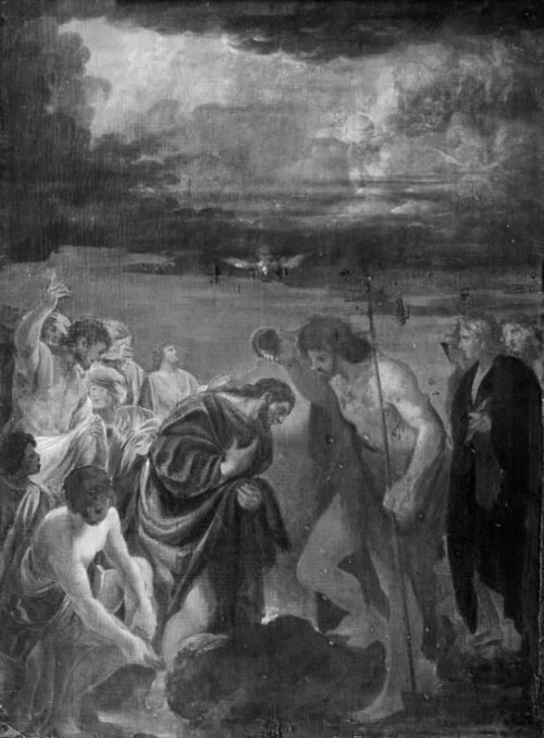 The Baptism of Christ, 1637, Andrea Sacchi