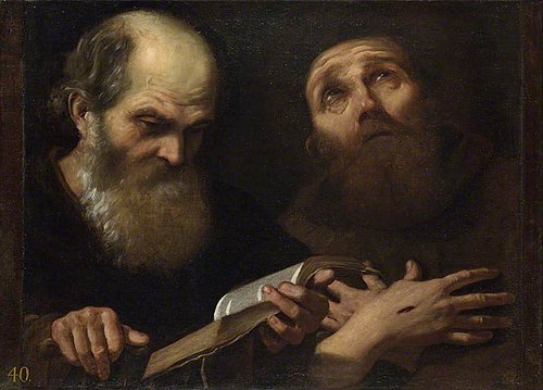 Saints Anthony Abbot and Francis of Assisi, 1624, Andrea Sacchi